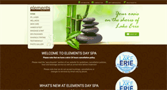Desktop Screenshot of elementsdayspa.ca
